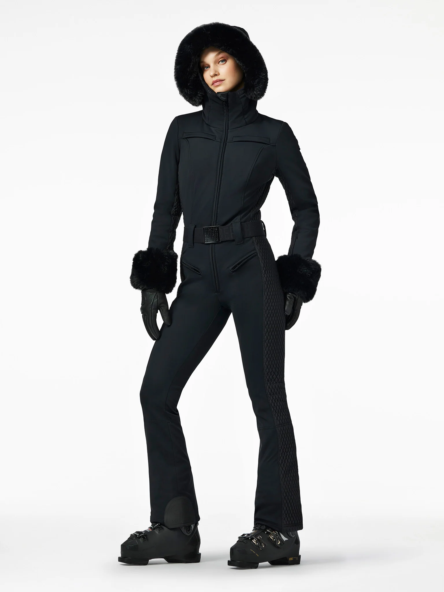 Angele Faux Border Outfit Black