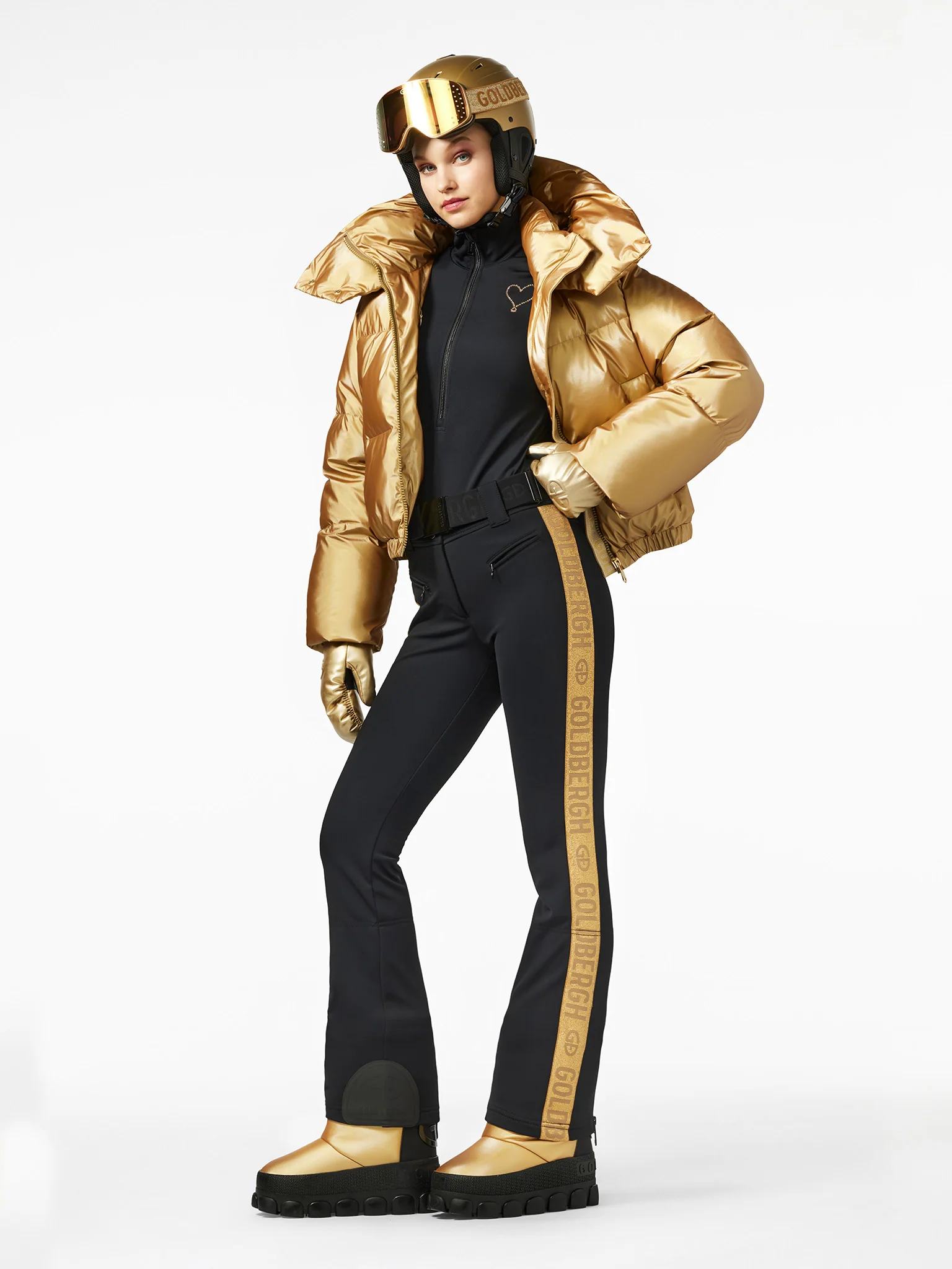 Golden Edge Ski Pants Outfit