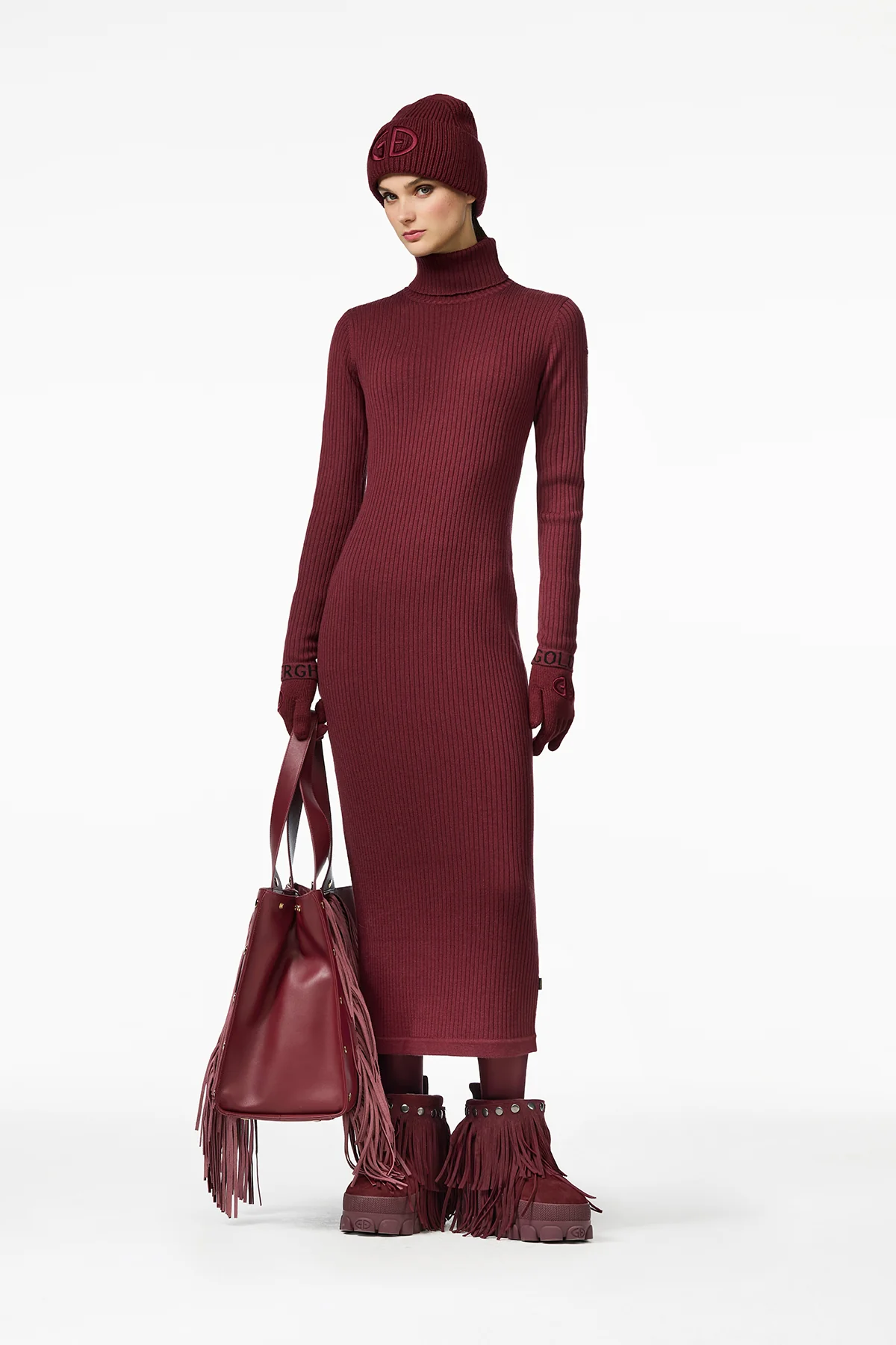 MIREILLE long sleeve knit dress - Image 2