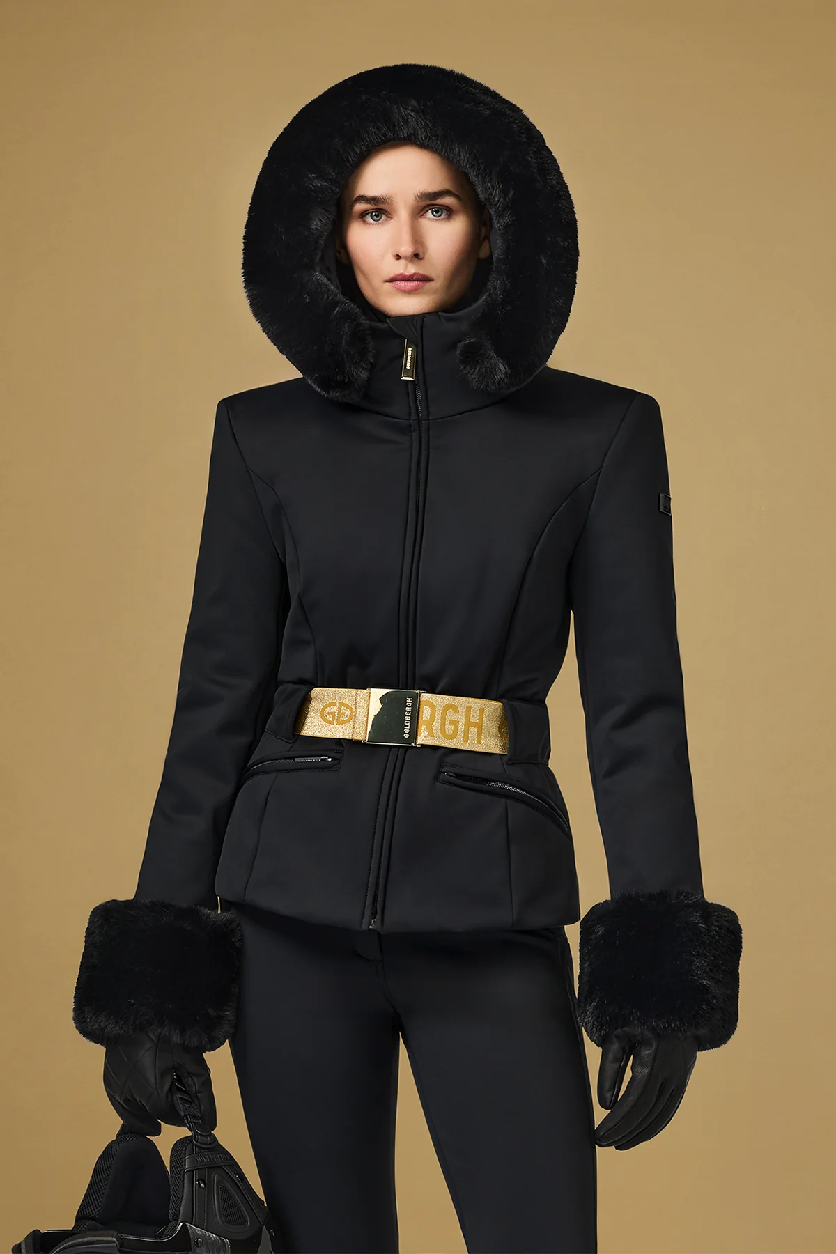 PREZIOSO SKI JACKET FAUX BORDER