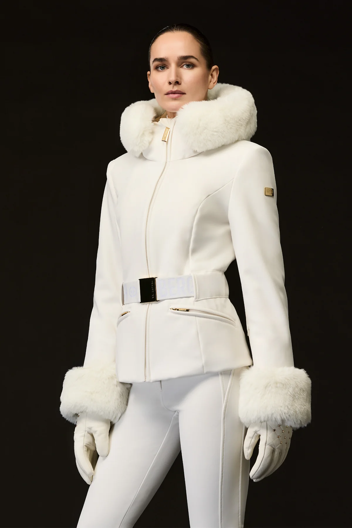 PREZIOSO SKI JACKET FAUX BORDER
