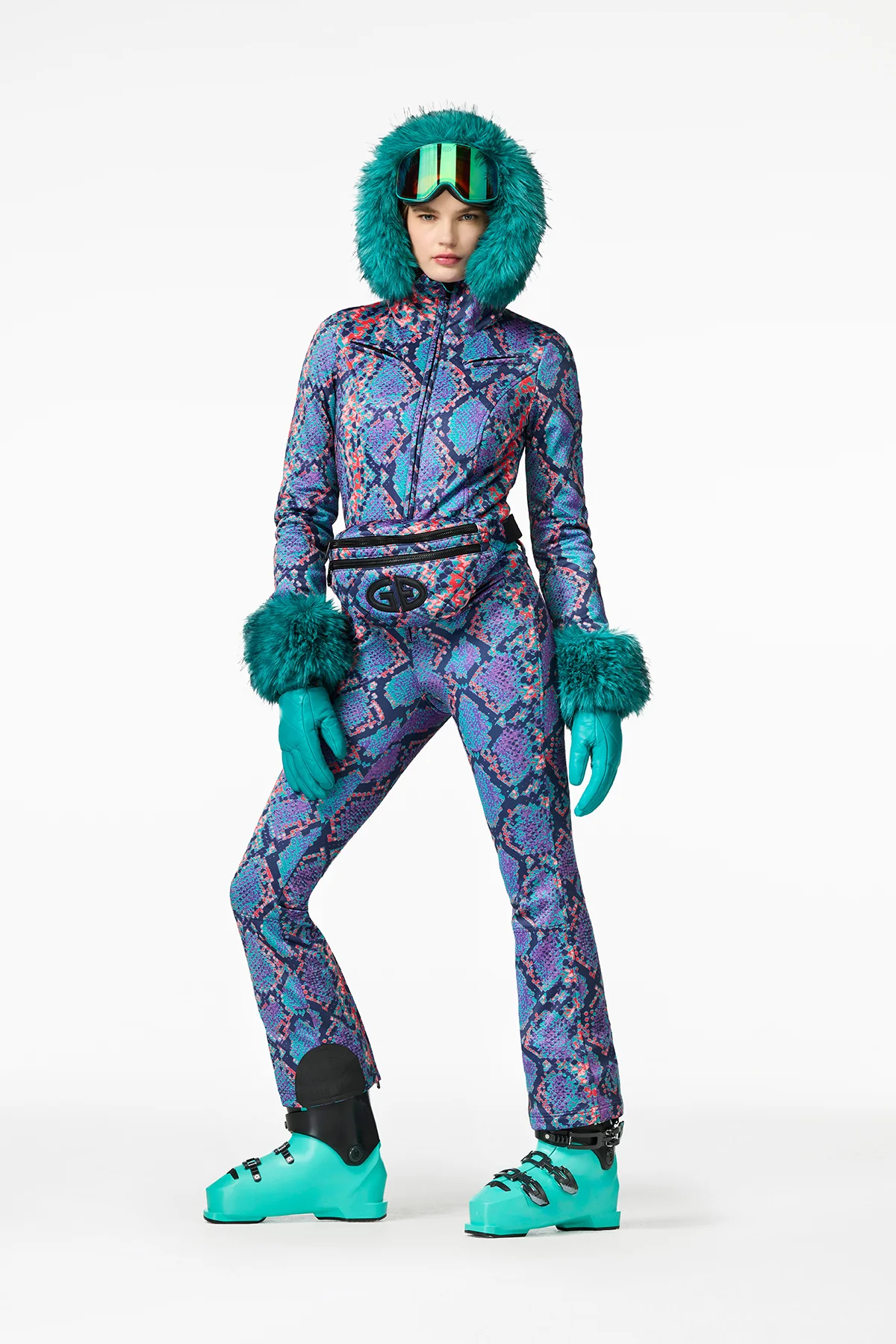 ZAFIRA ski suit FAUX BORDER